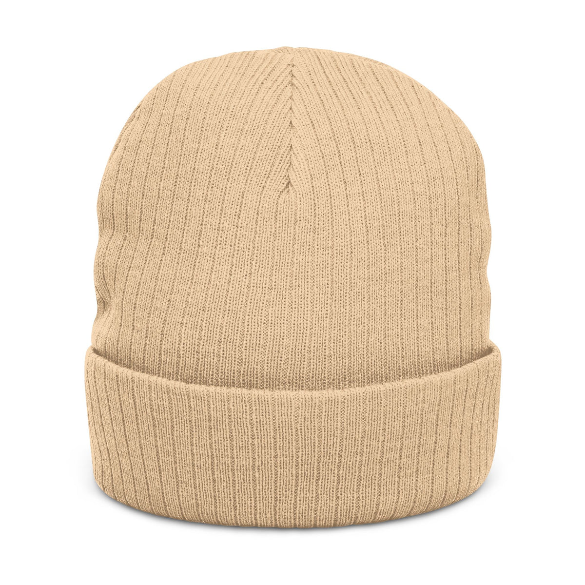 Embroidered Ribbed Beanie — 'Maligator World' Patch Knit Hat