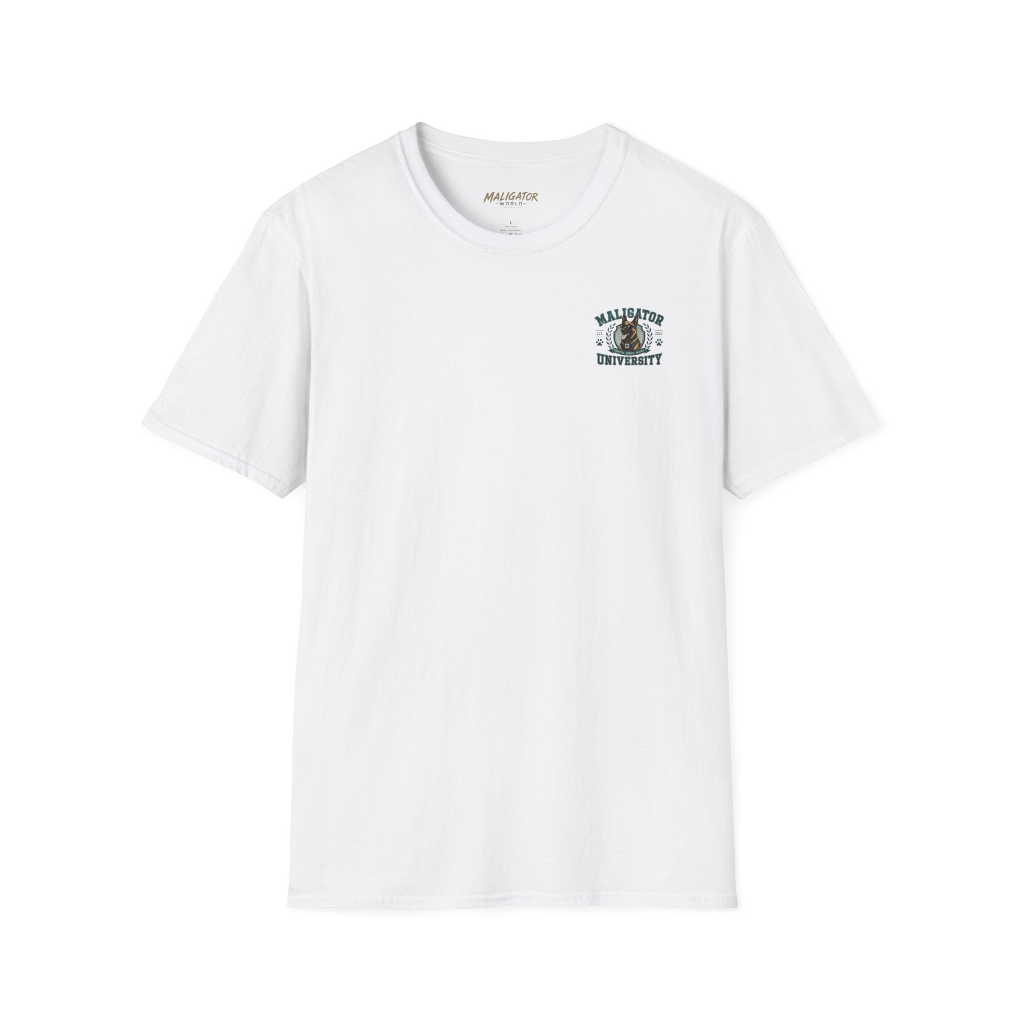 Maligator University Dog Mascot T-Shirt | K9 College Logo Tee