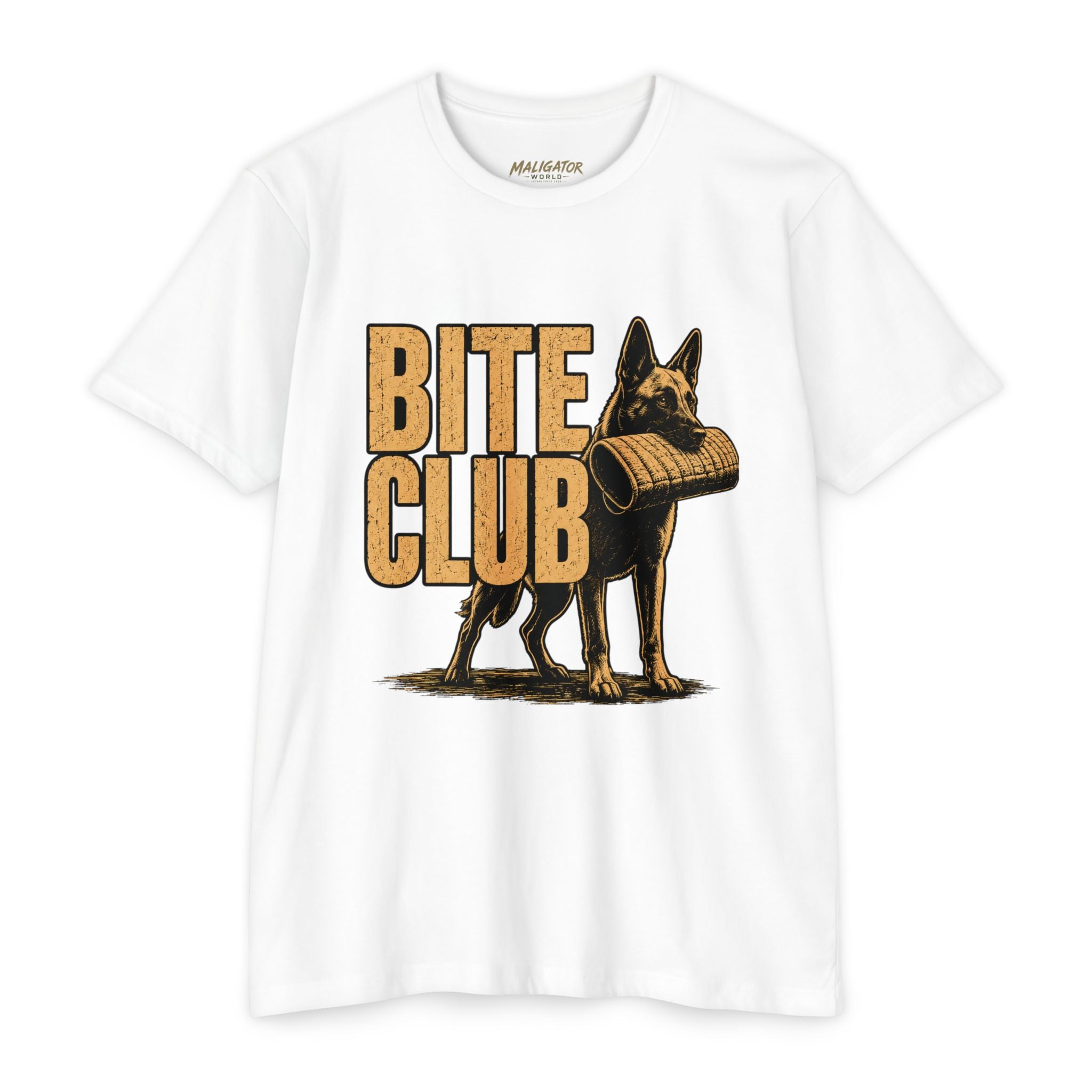 Unisex CVC Belgian Malinois "Bite Club" T-shirt