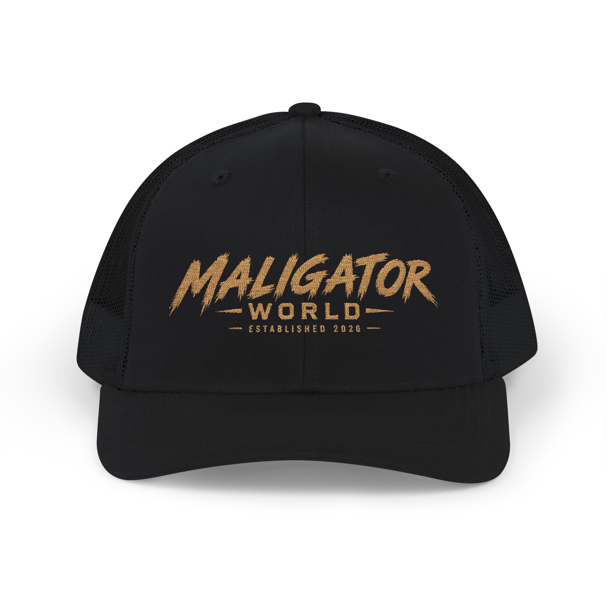 Malinois Trucker Cap — "Maligator World" Embroidered Snapback