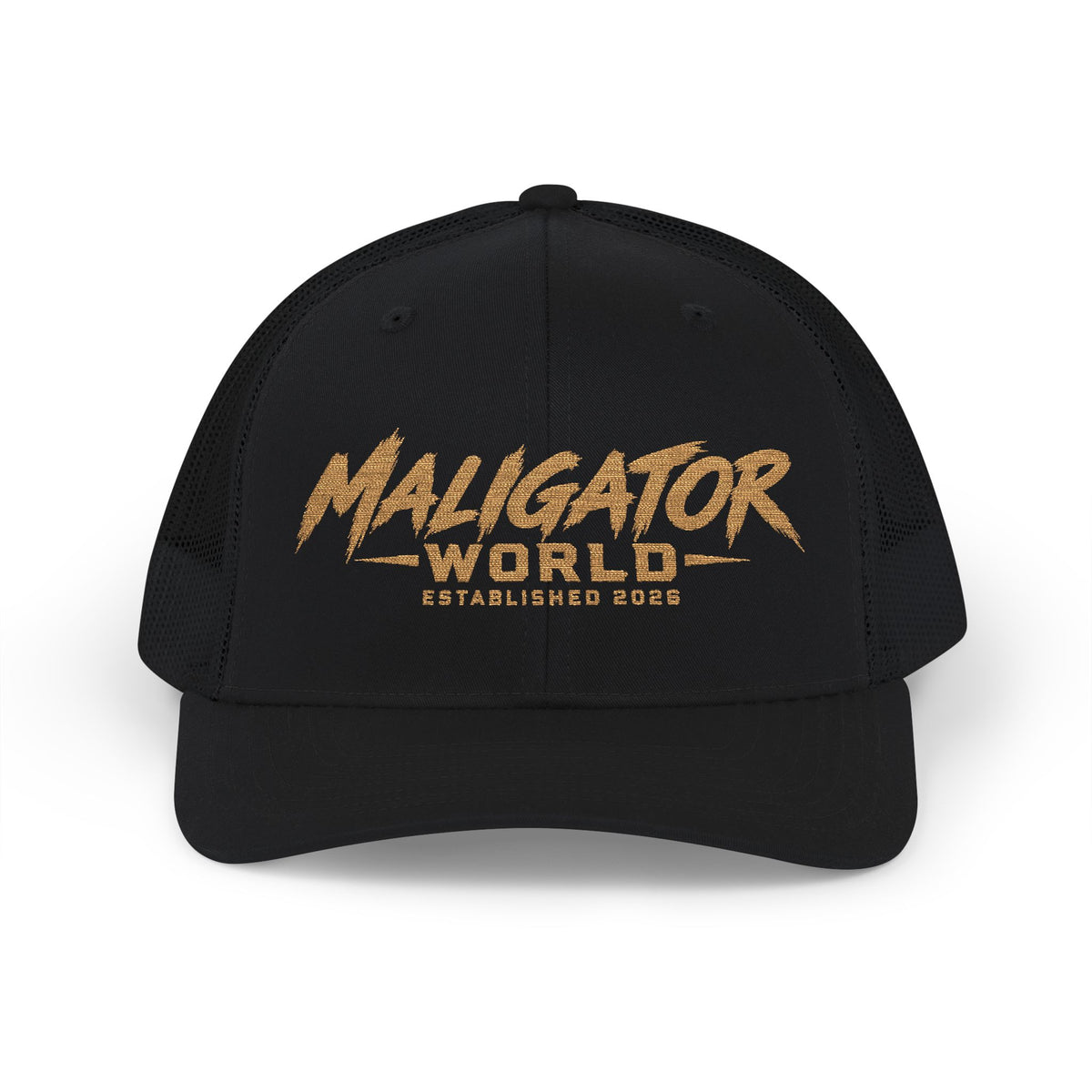 Malinois Trucker Cap — "Maligator World" Embroidered Snapback