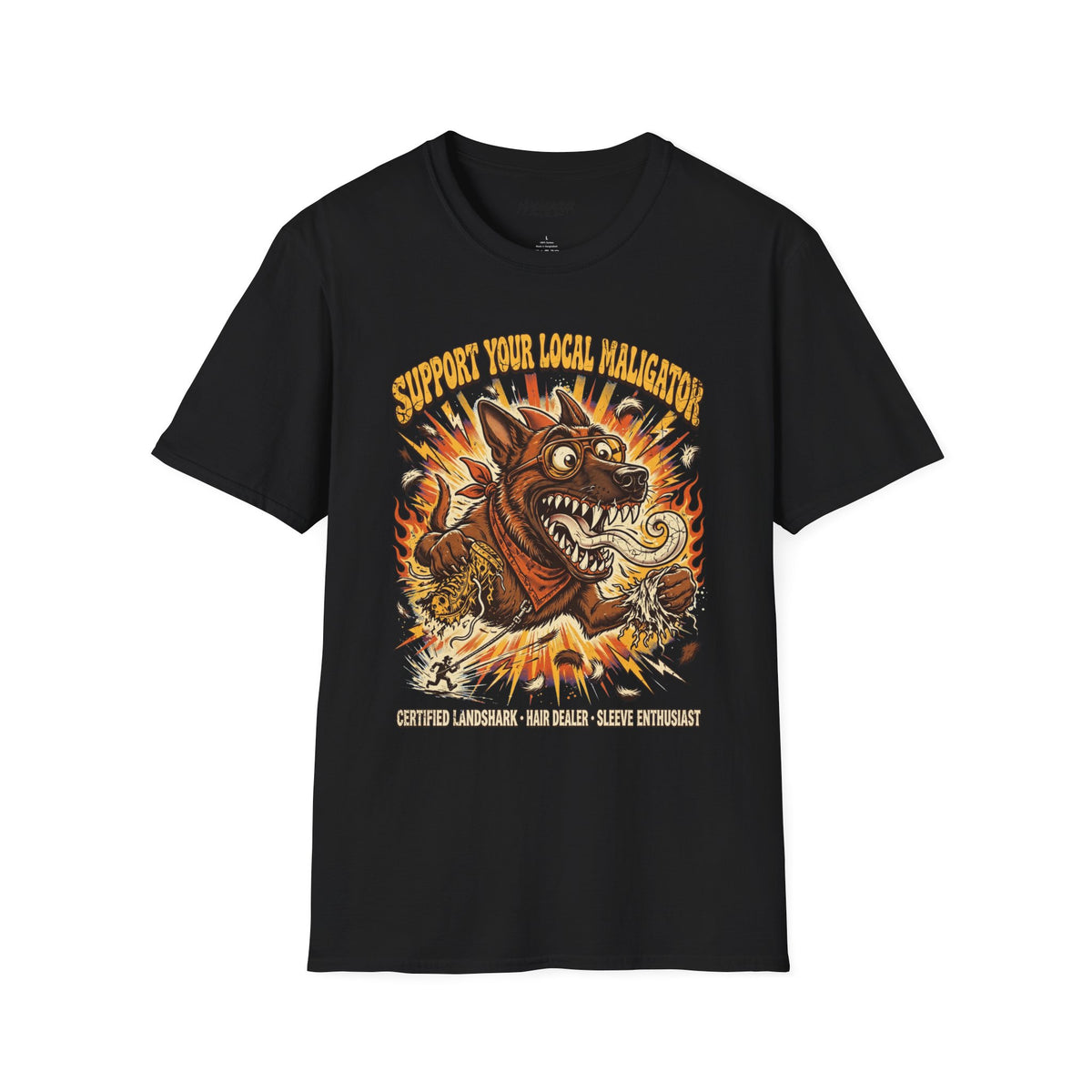 Fire-Breathing Monster Dog T-Shirt | Good Dog Daze Collection