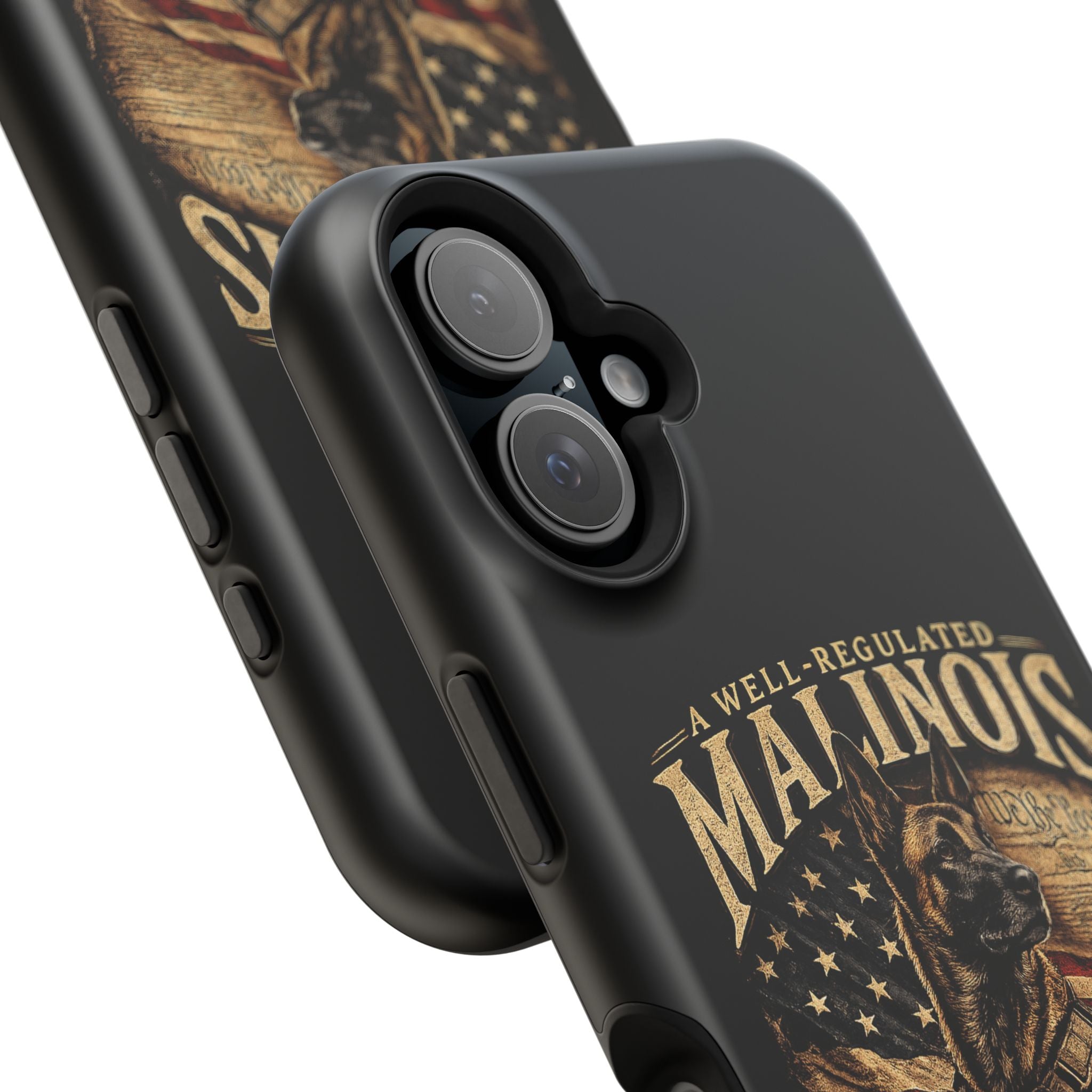 Phone Case — "A Well-Regulated Malinois: Necessary to the Security" Magnetic Impact-Resistant Case