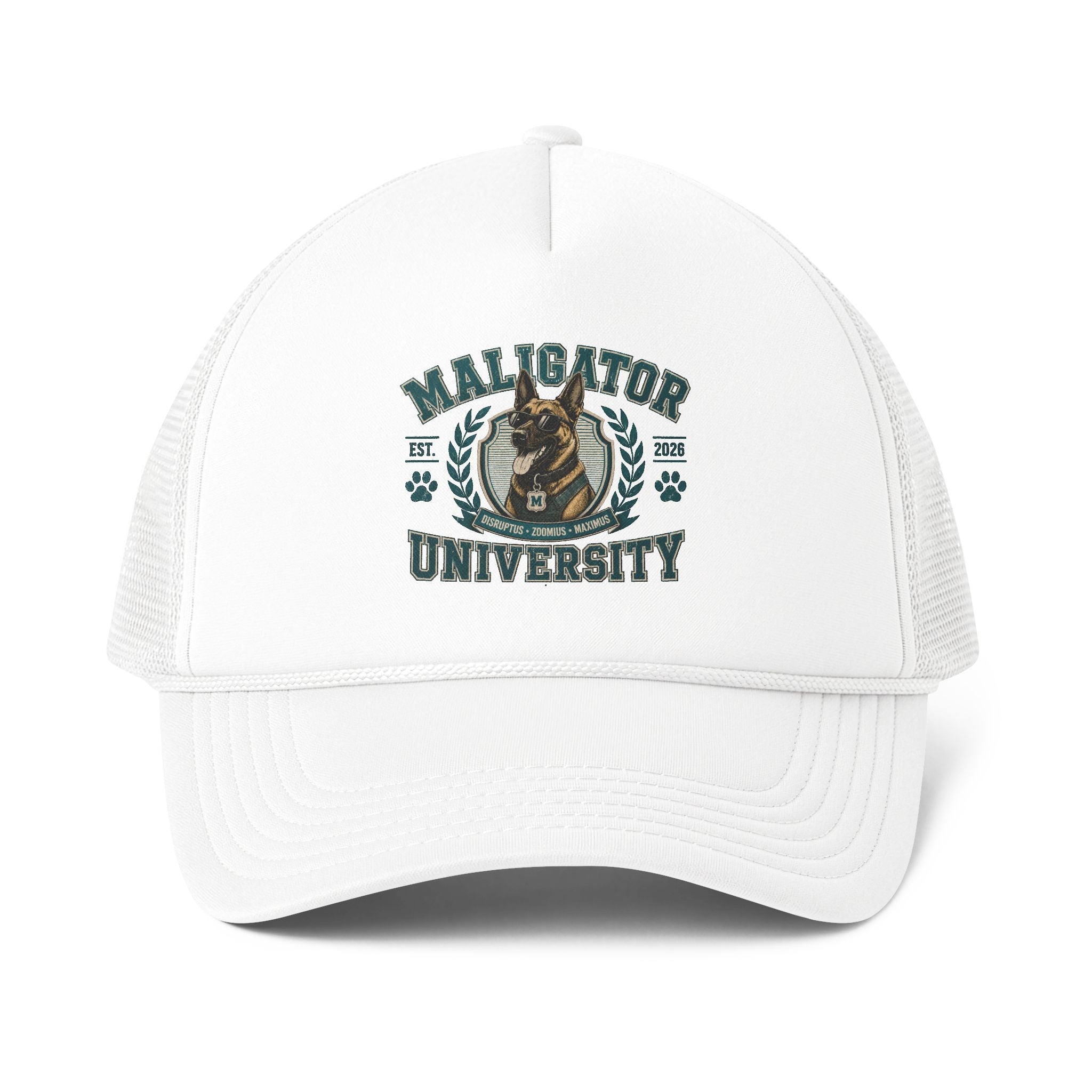 Malinois University Trucker Cap | Dog Crest Embroidered