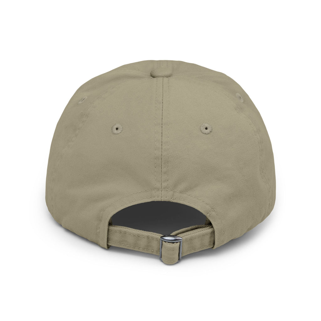 Distressed Maligator Dog Patch Cap — Vintage Black Baseball Hat
