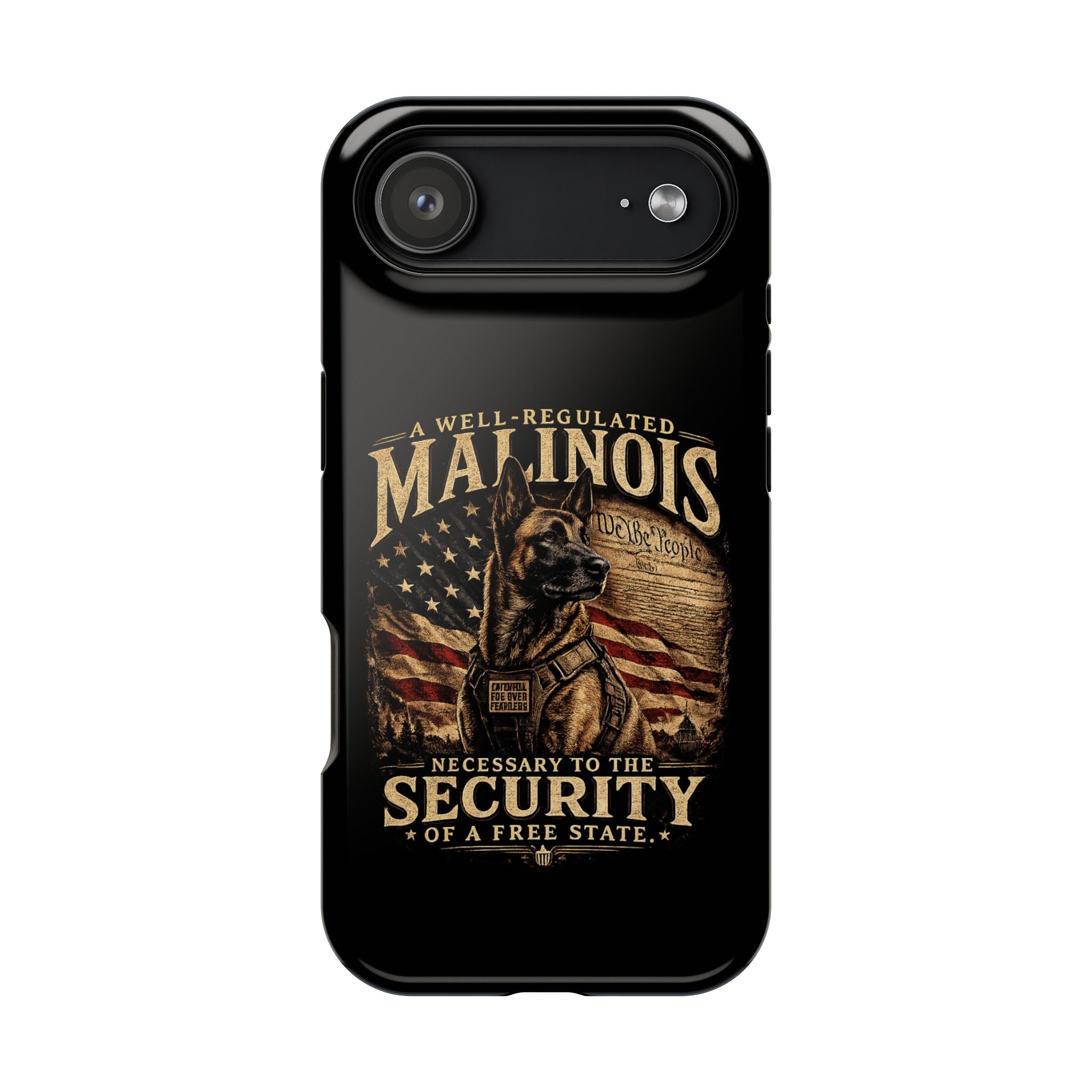 Phone Case — "A Well-Regulated Malinois: Necessary to the Security" Magnetic Impact-Resistant Case