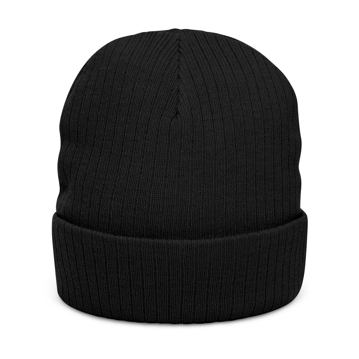 Embroidered Ribbed Beanie — 'Maligator World' Patch Knit Hat