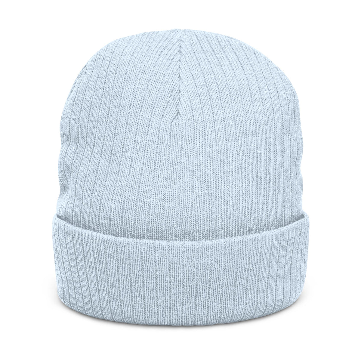 Embroidered Ribbed Beanie — 'Maligator World' Patch Knit Hat