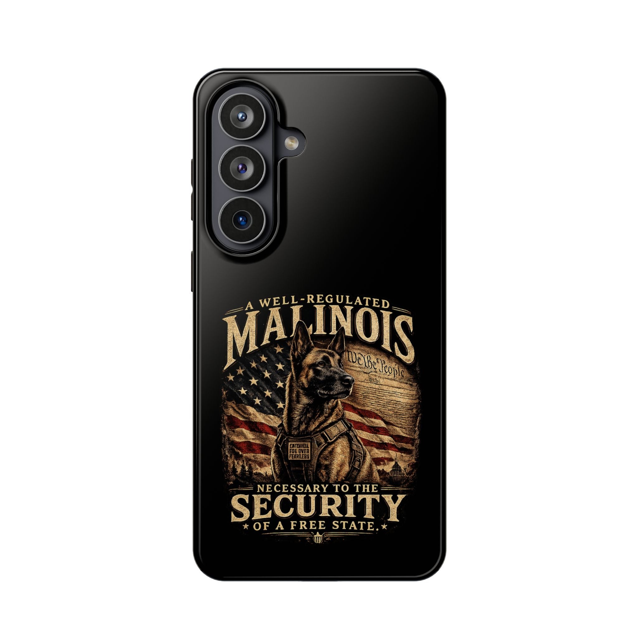 Phone Case — "A Well-Regulated Malinois: Necessary to the Security" Magnetic Impact-Resistant Case
