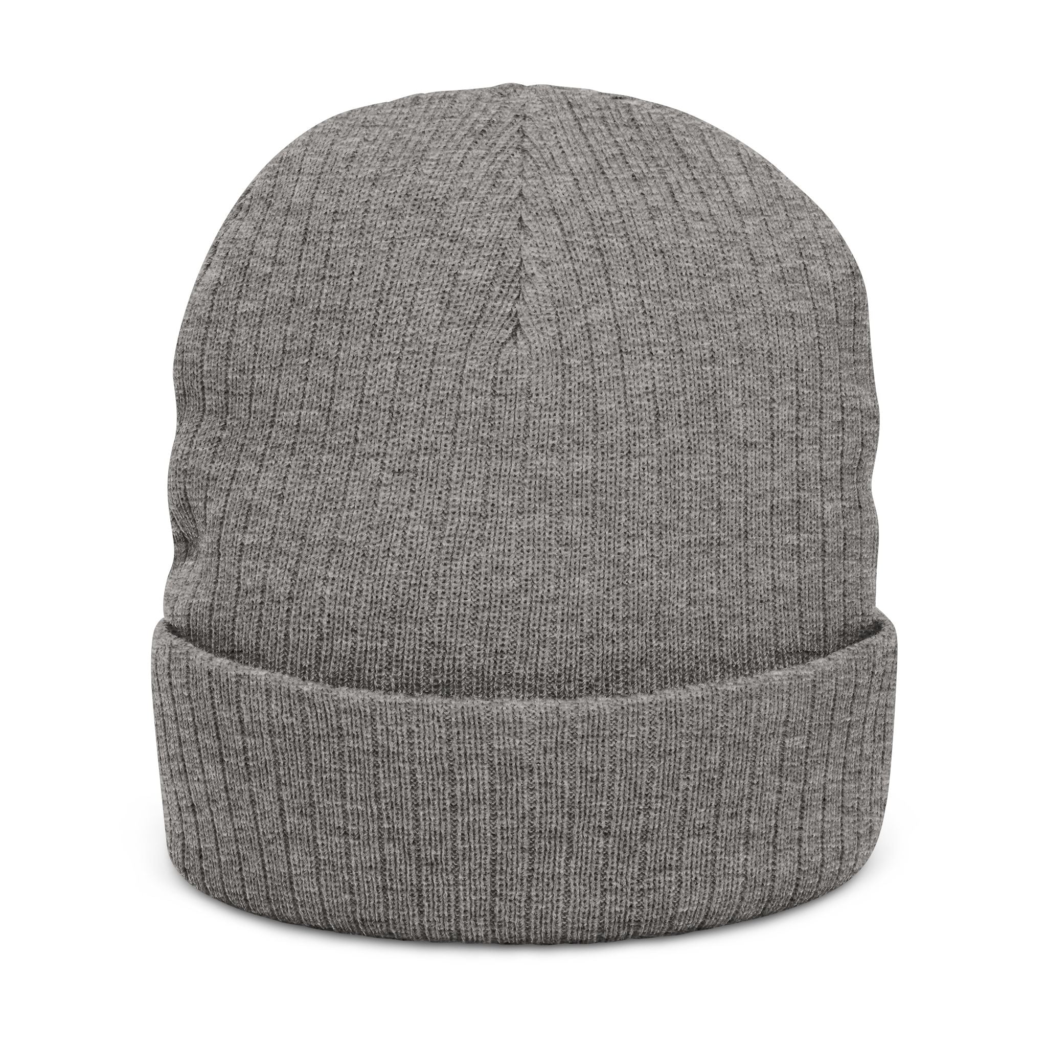 Embroidered Ribbed Beanie — 'Maligator World' Patch Knit Hat
