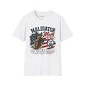 Maligator Mom T-Shirt | Malinois, American Flag paw heart