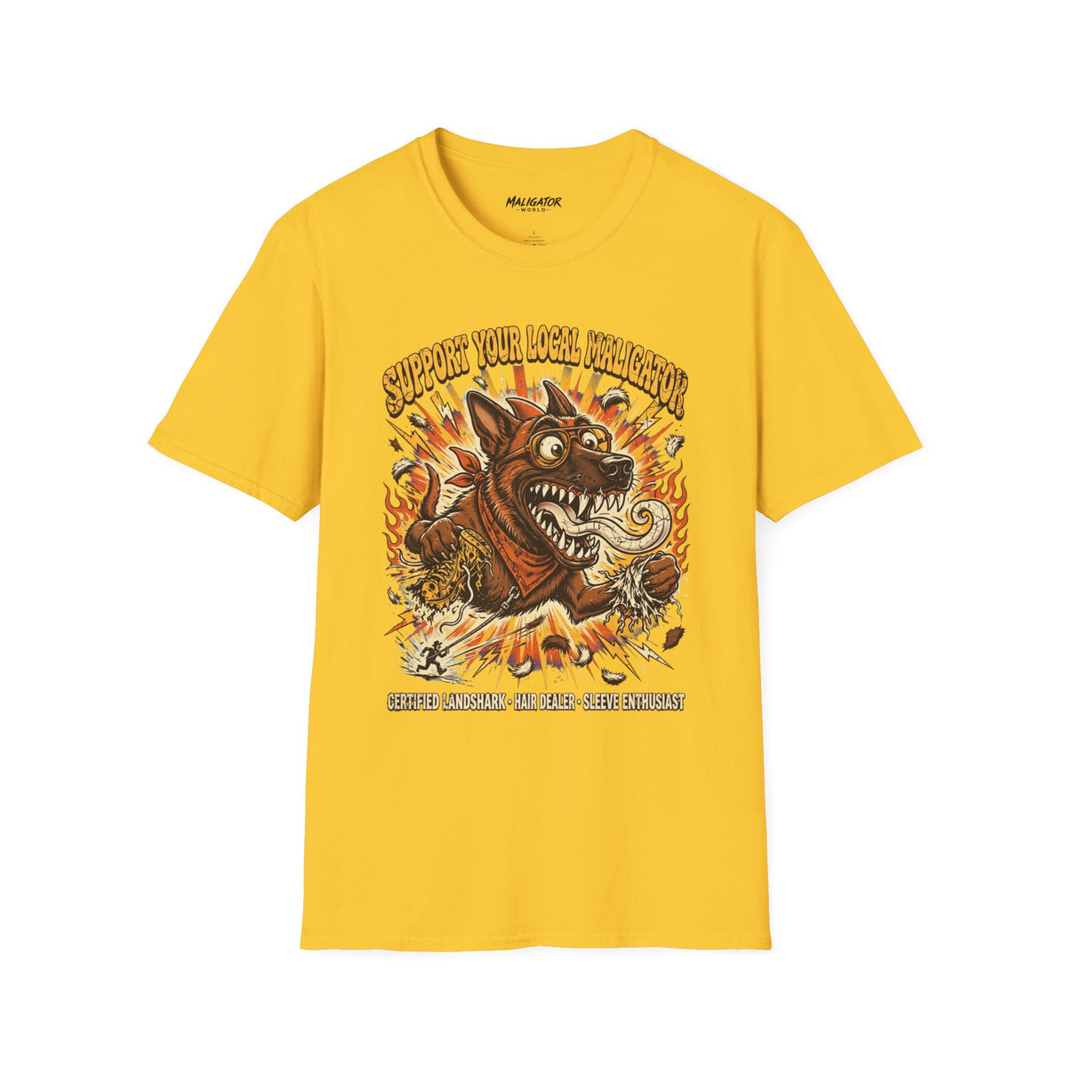 Fire-Breathing Monster Dog T-Shirt | Good Dog Daze Collection