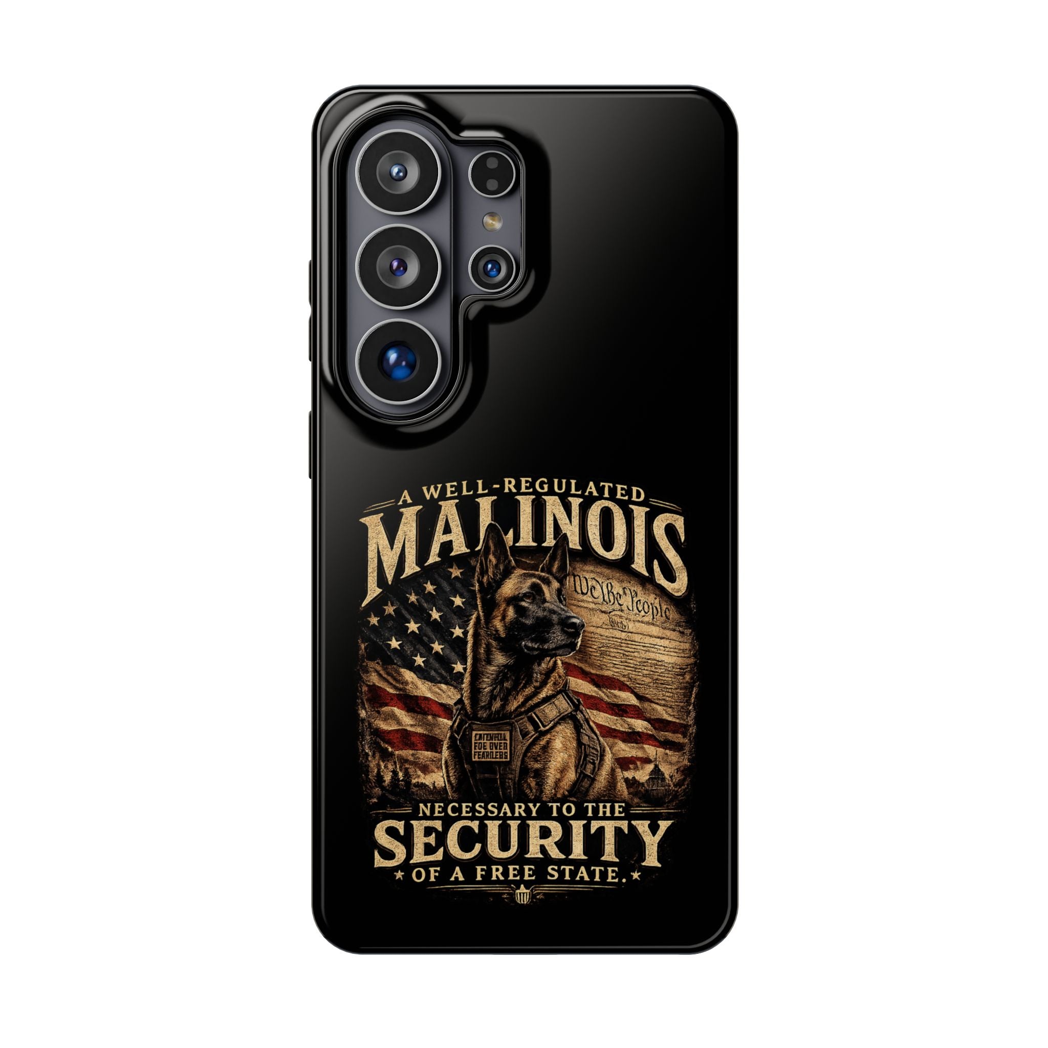 Phone Case — "A Well-Regulated Malinois: Necessary to the Security" Magnetic Impact-Resistant Case