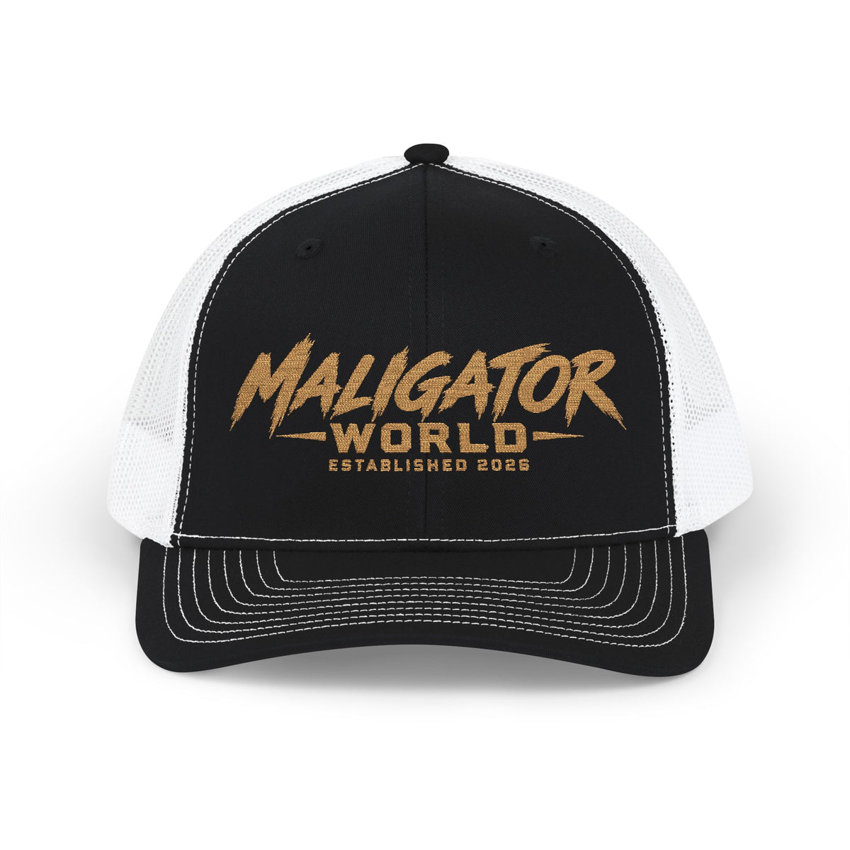 Malinois Trucker Cap — "Maligator World" Embroidered Snapback