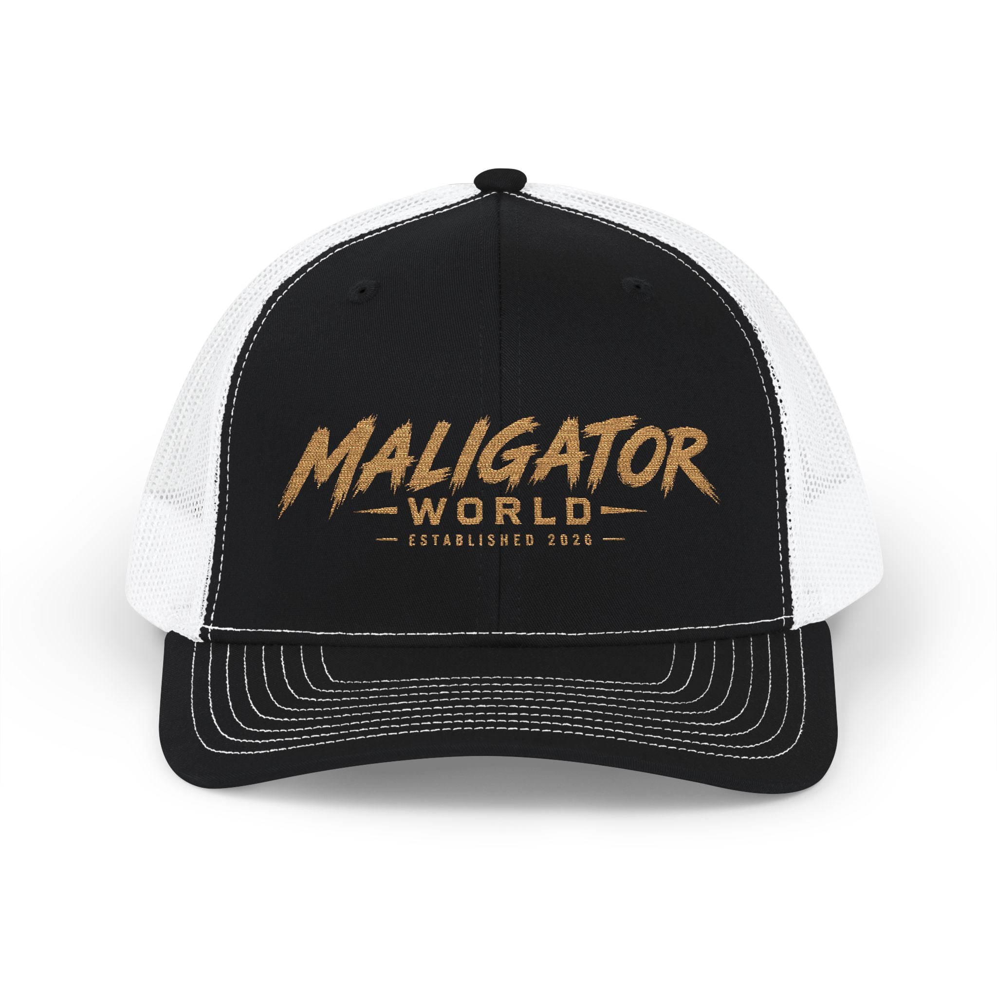 Malinois Trucker Cap — "Maligator World" Embroidered Snapback