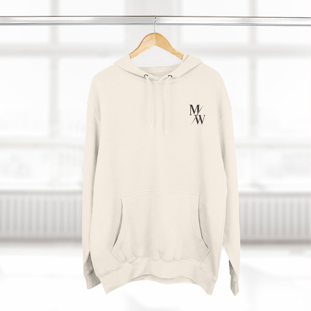 Three-Panel Fleece Hoodie