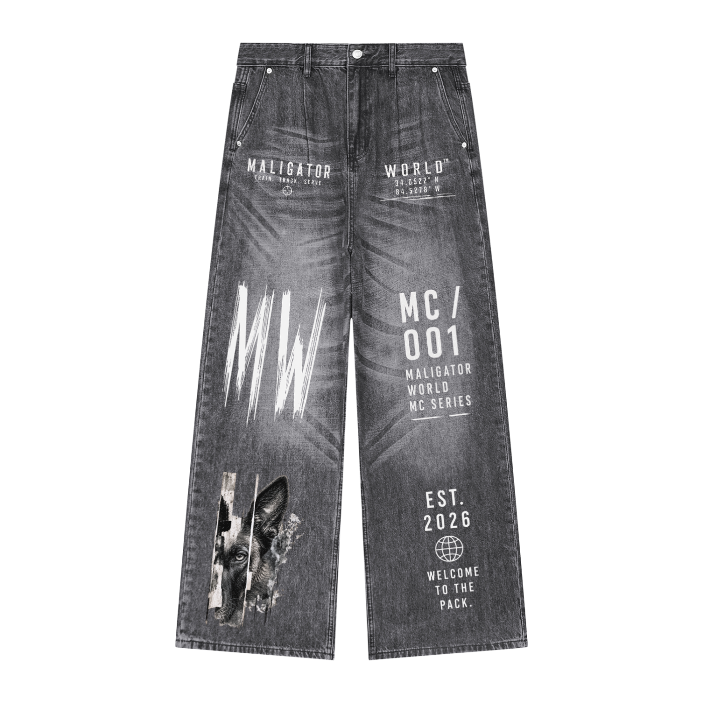 malinois,k9,streetwear,jeans,wideleg,loose,maligator