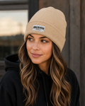 Embroidered Ribbed Beanie — 'Maligator World' Patch Knit Hat