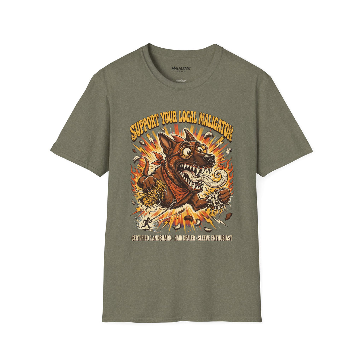 Fire-Breathing Monster Dog T-Shirt | Good Dog Daze Collection