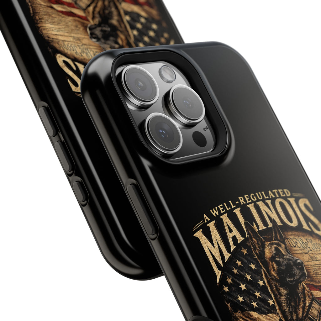 Phone Case — "A Well-Regulated Malinois: Necessary to the Security" Magnetic Impact-Resistant Case
