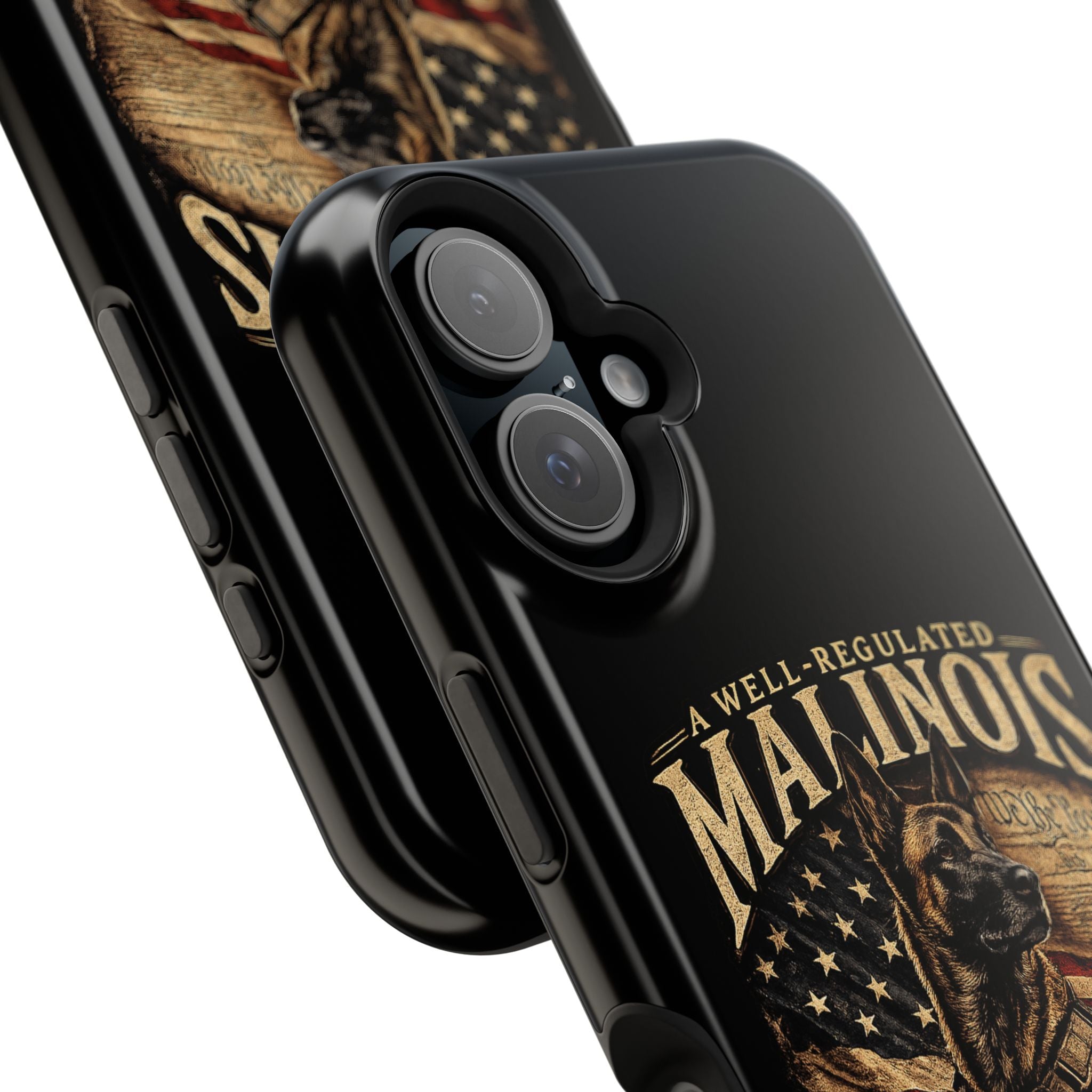 Phone Case — "A Well-Regulated Malinois: Necessary to the Security" Magnetic Impact-Resistant Case