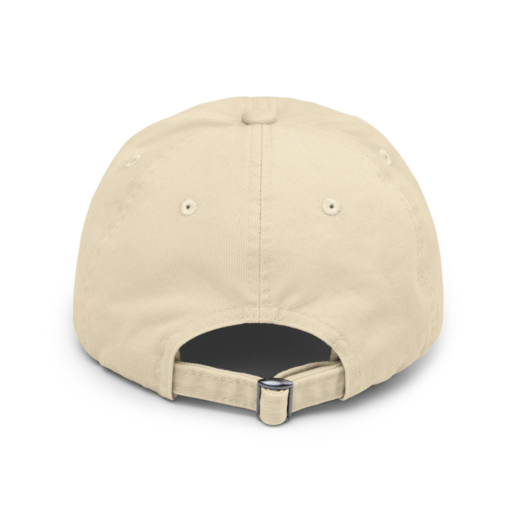 Distressed Maligator Dog Patch Cap — Vintage Black Baseball Hat
