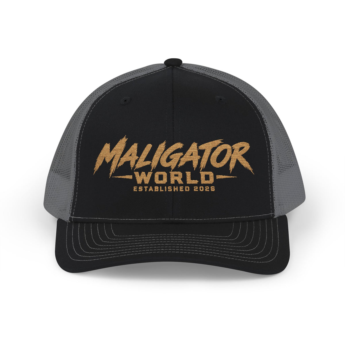 Malinois Trucker Cap — "Maligator World" Embroidered Snapback