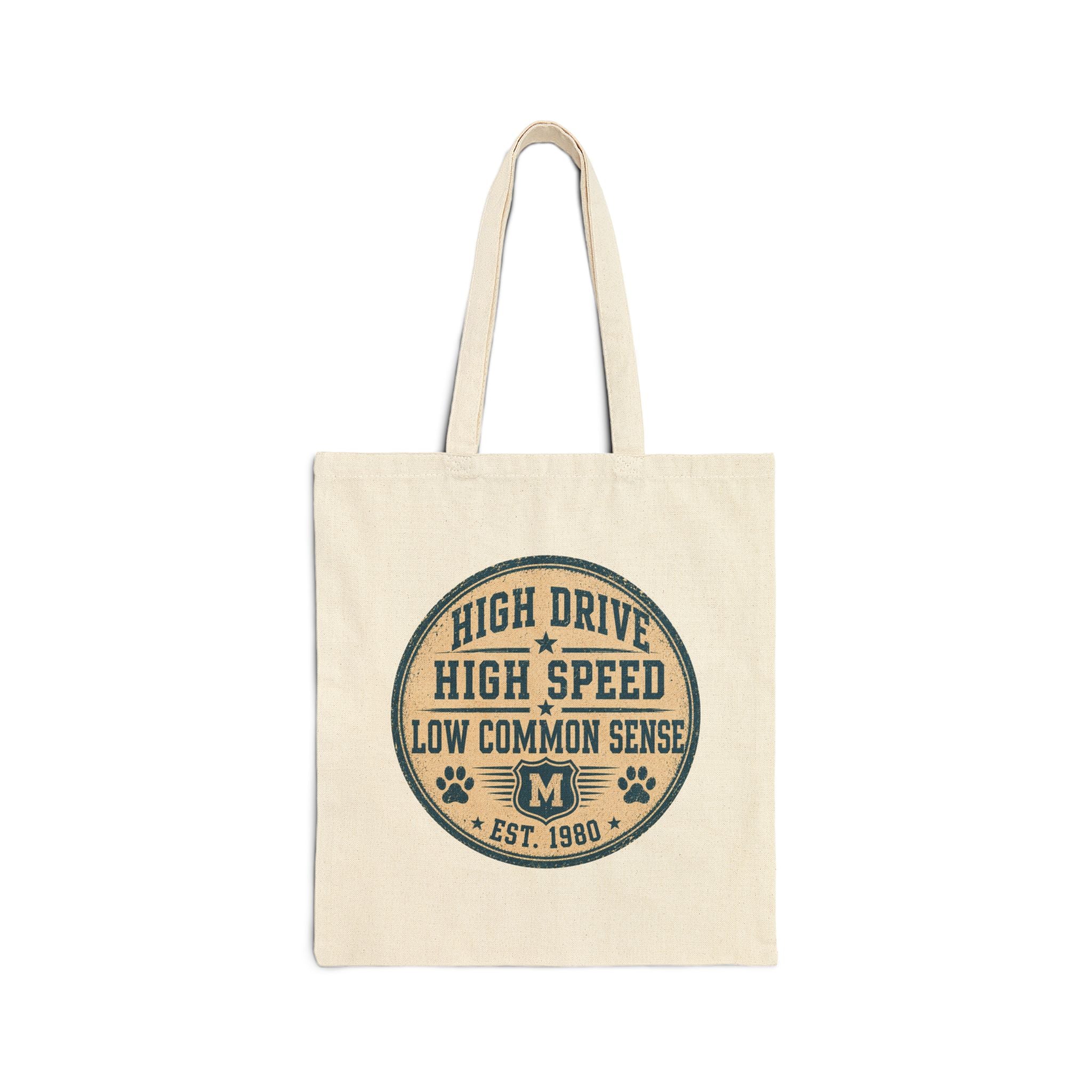 Malligator Certified Dog Badge Tote | Cotton Canvas Tote Bag