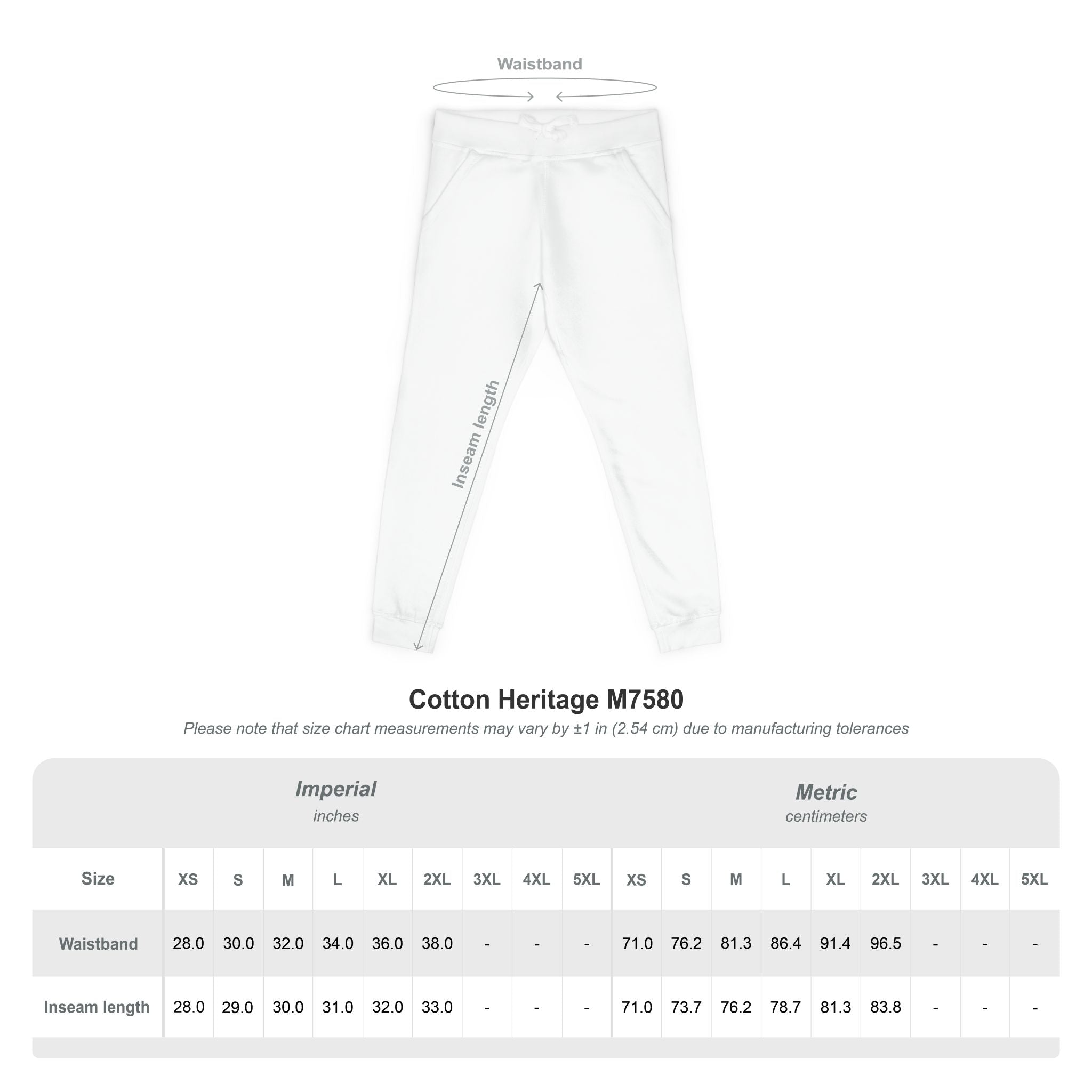 Unisex Fleece Sweatpants (Embroidery)
