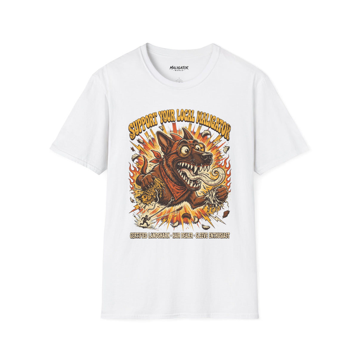 Fire-Breathing Monster Dog T-Shirt | Good Dog Daze Collection