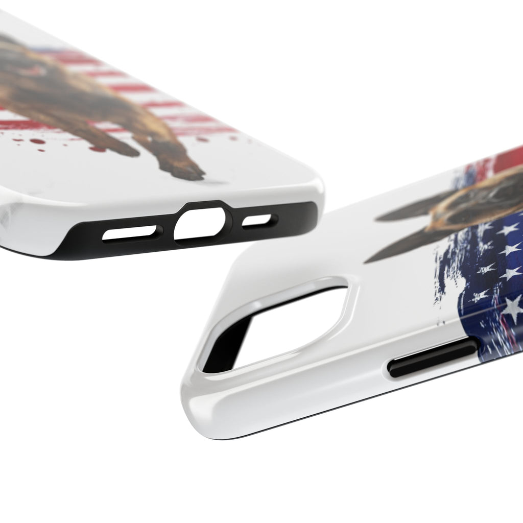 Patriotic Belgian Malinois Phone Case | American Flag K9 Protection