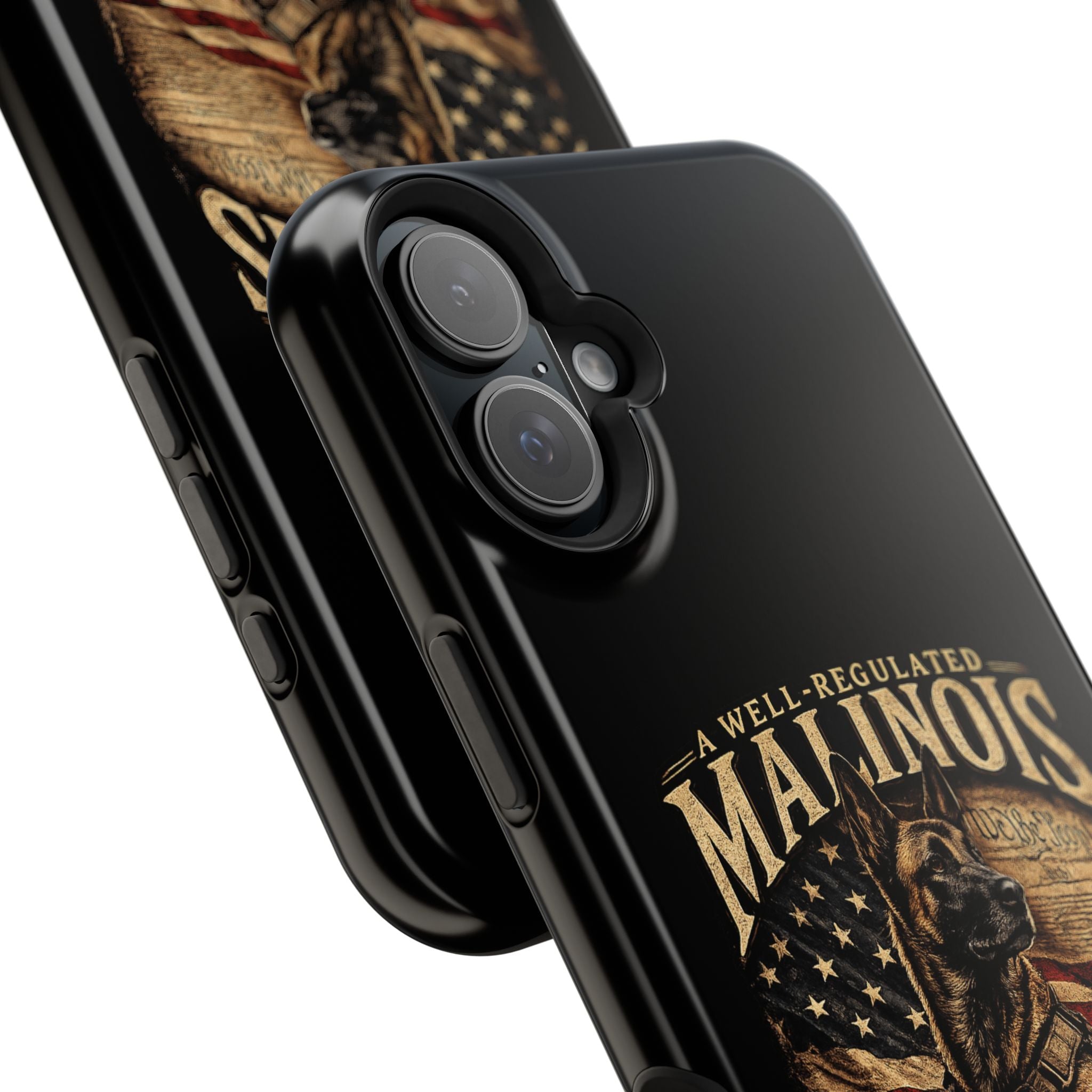 Phone Case — "A Well-Regulated Malinois: Necessary to the Security" Magnetic Impact-Resistant Case