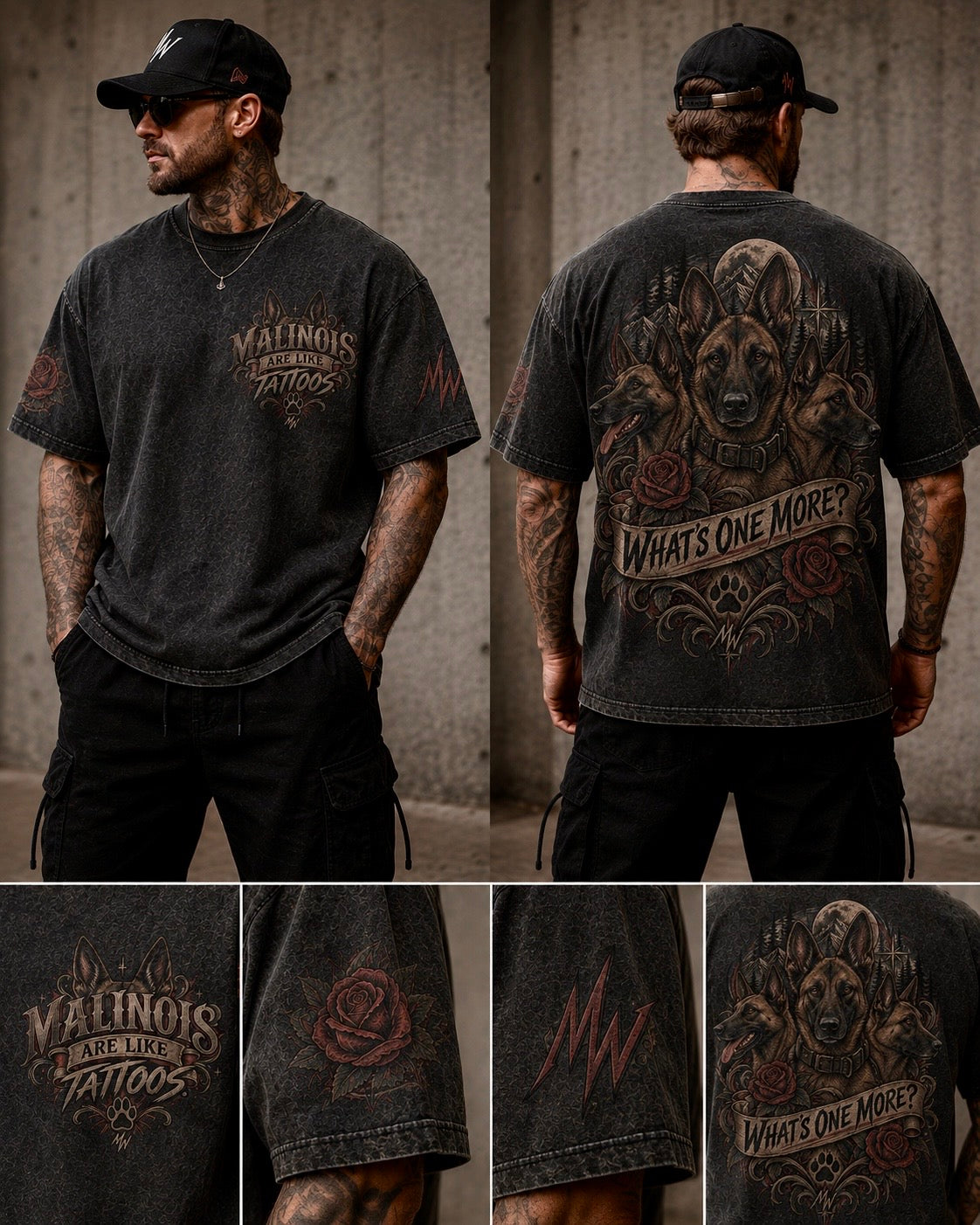 "Malinois Addiction" Heavyweight T-Shirt