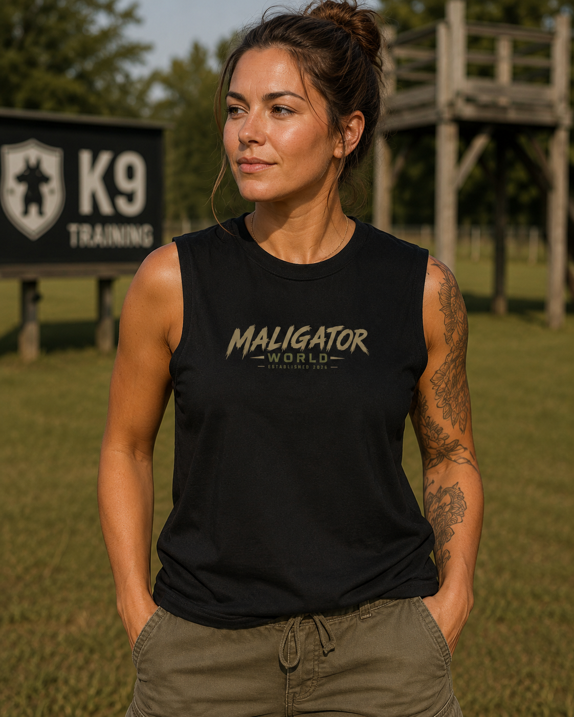 "Maligator World" Graphic Tank Top