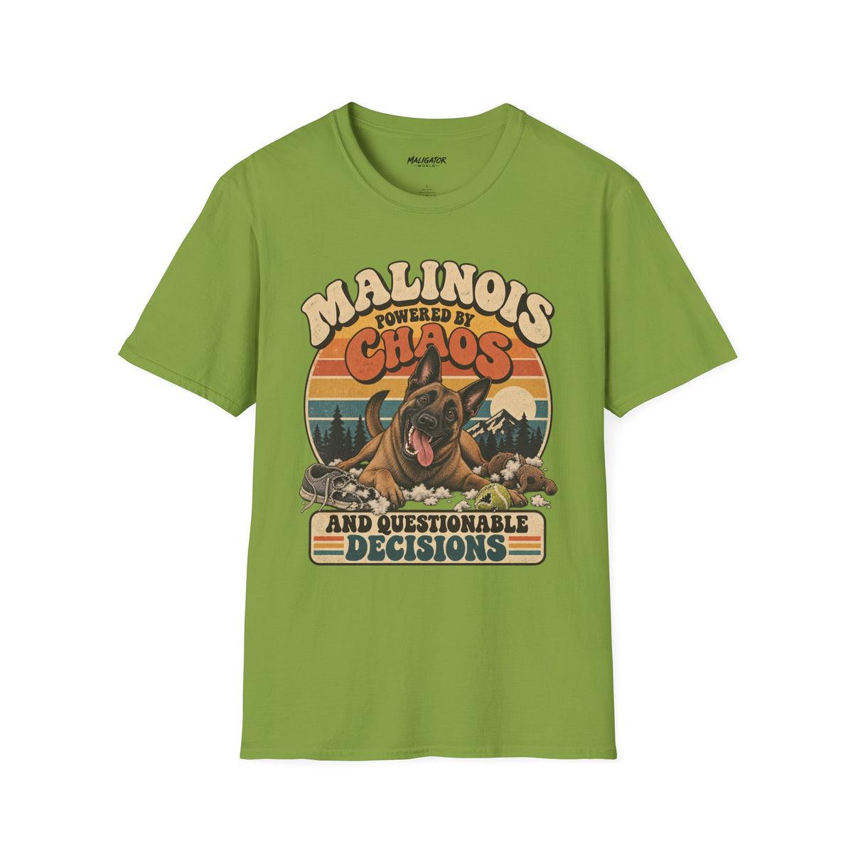 Malinois Chaos and Questionable Decisions Tee // Good Dog Daze Collection