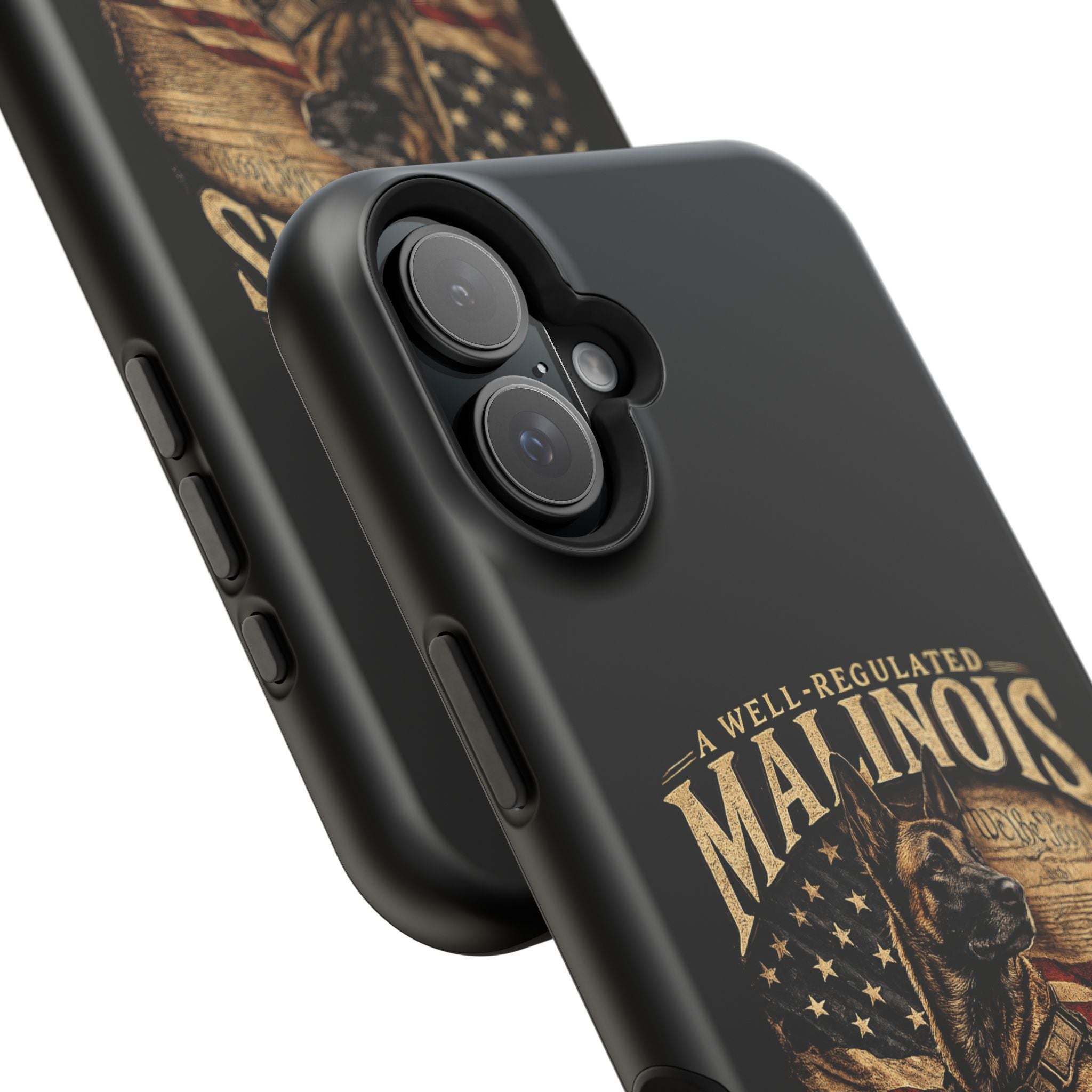 Phone Case — "A Well-Regulated Malinois: Necessary to the Security" Magnetic Impact-Resistant Case