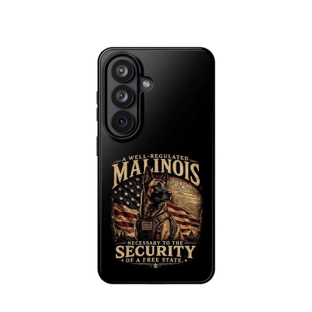 Phone Case — "A Well-Regulated Malinois: Necessary to the Security" Magnetic Impact-Resistant Case