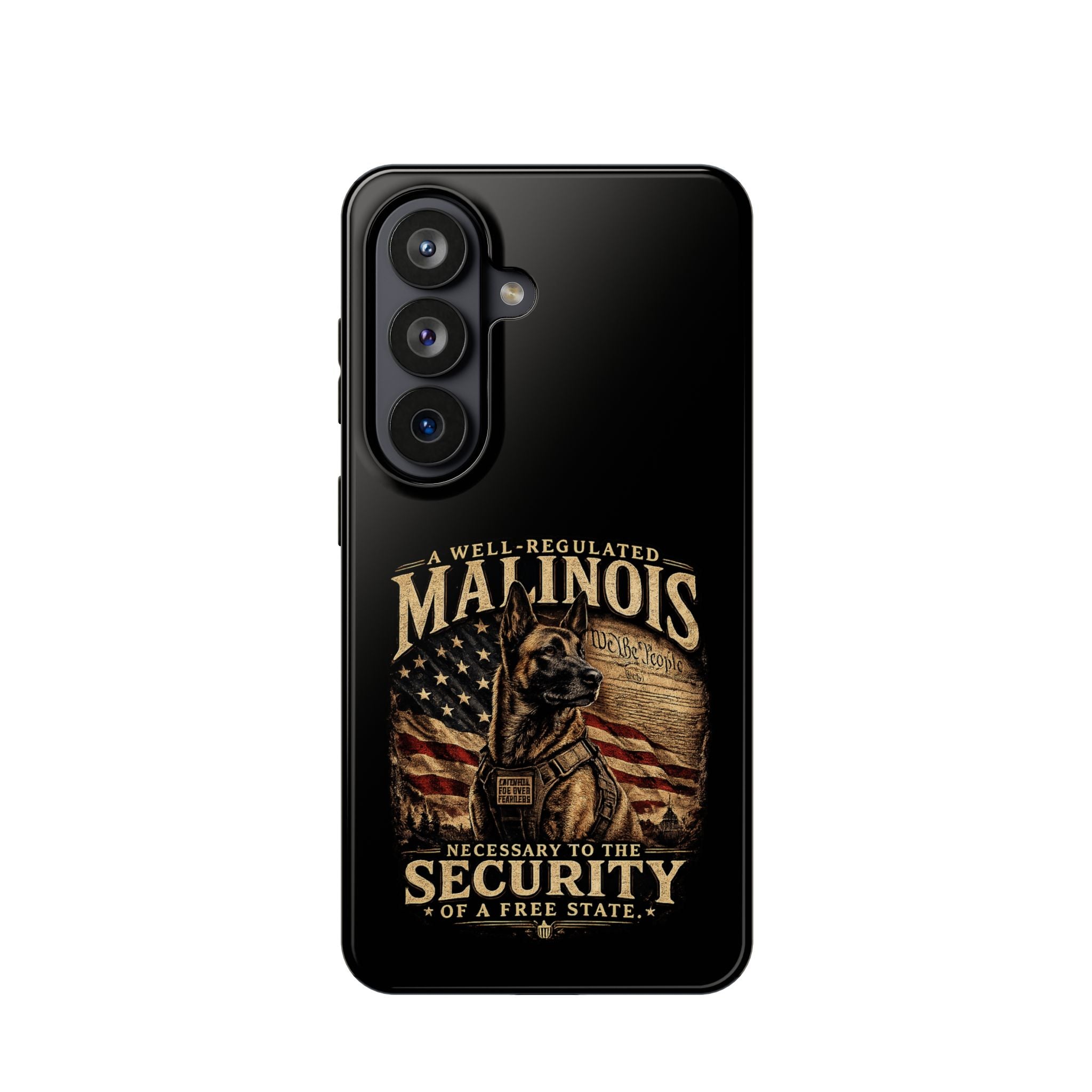 Phone Case — "A Well-Regulated Malinois: Necessary to the Security" Magnetic Impact-Resistant Case