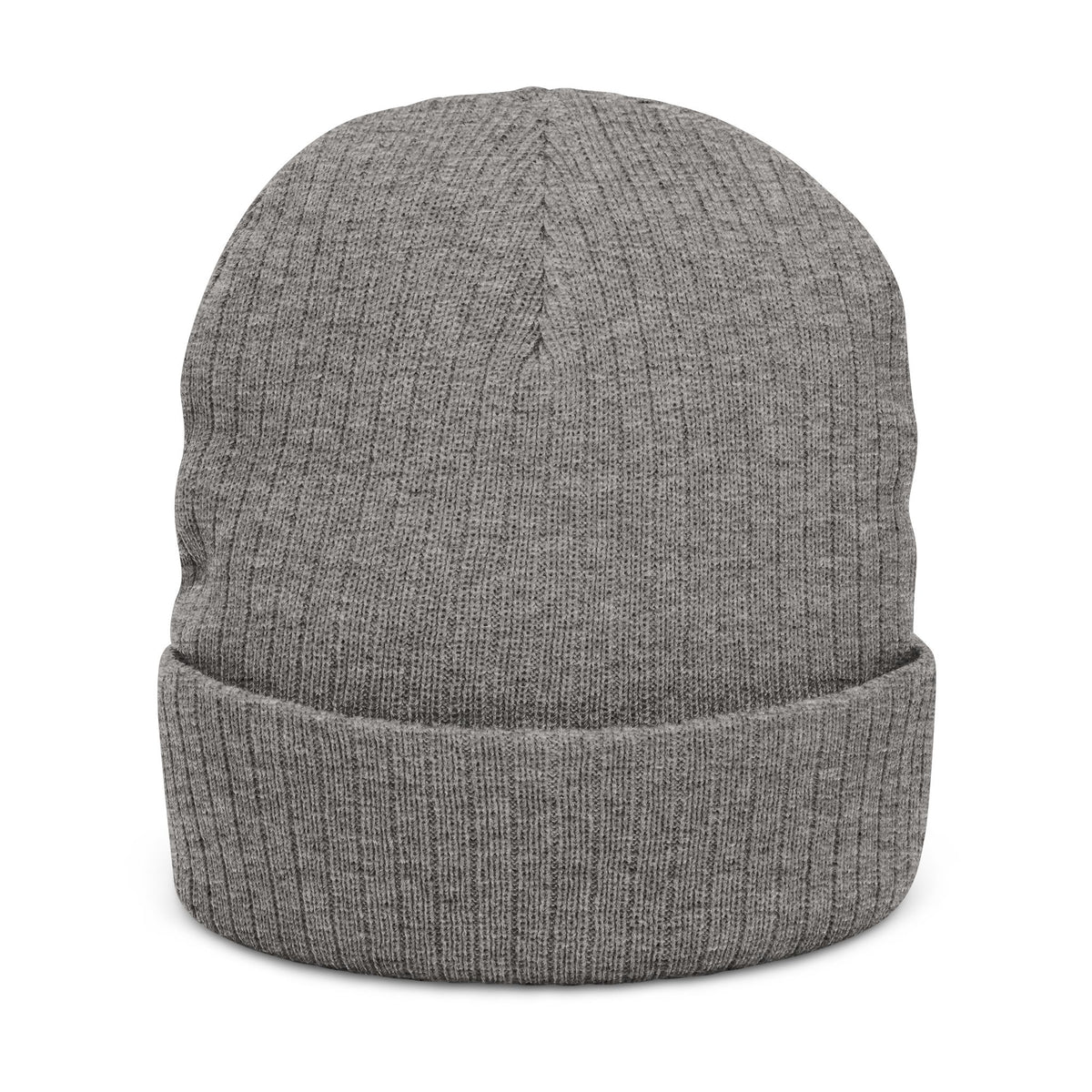 Embroidered Ribbed Beanie — 'Maligator World' Patch Knit Hat