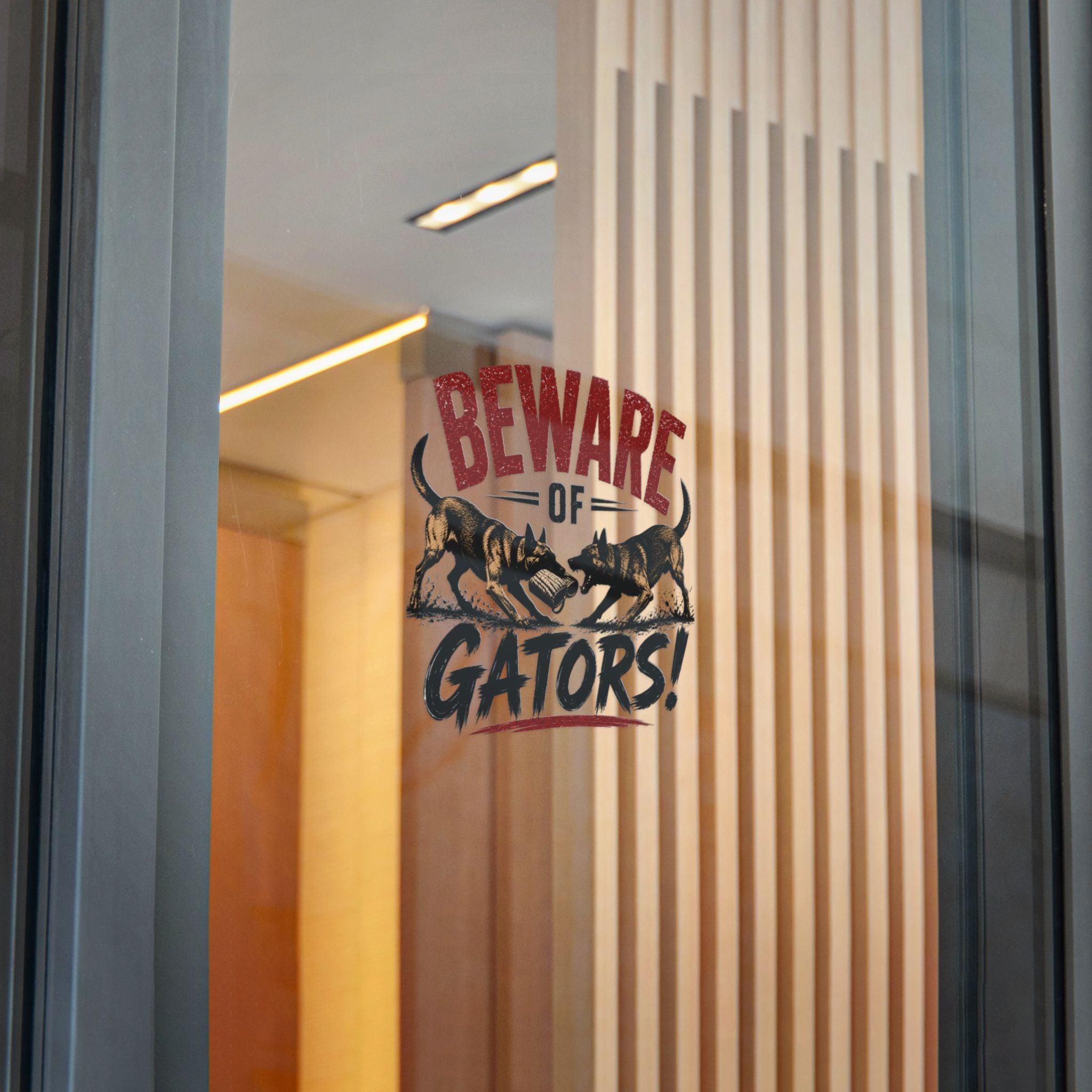 Beware of Gators sticker | Die-Cut Sticker, DTF