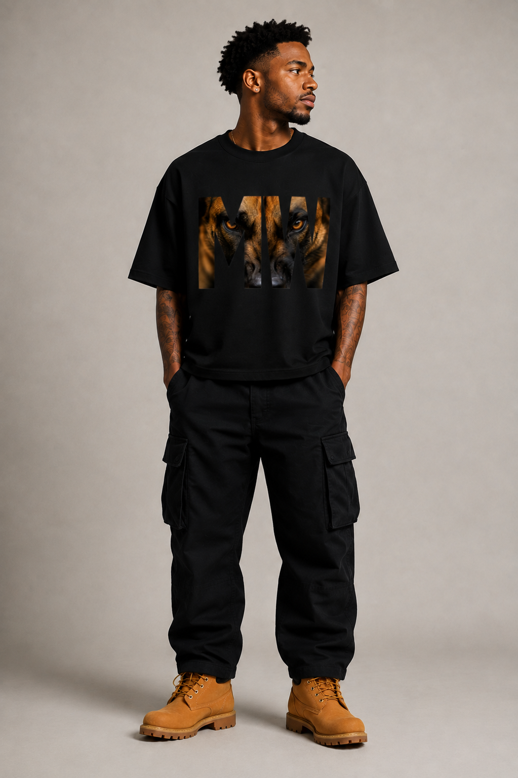 “MW” Tee - Heavyweight Drop Shoulder T-Shirt