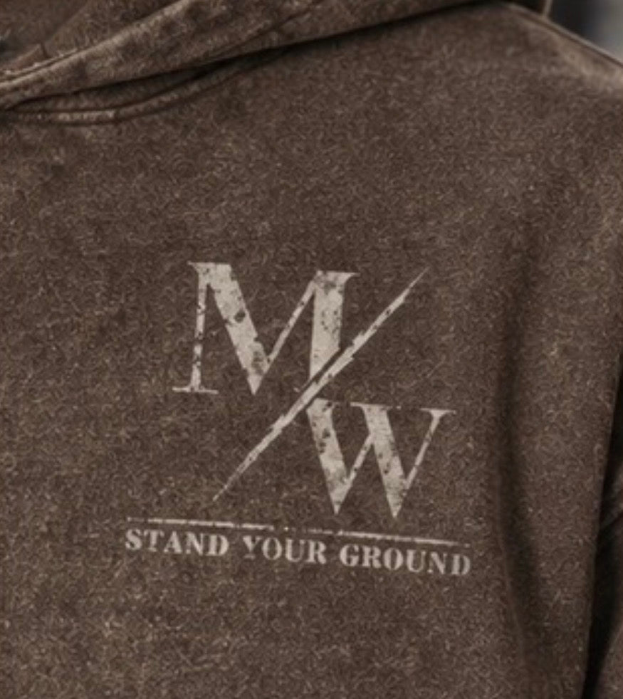 Stand Your Ground // Heavyweight Washed Hoodie