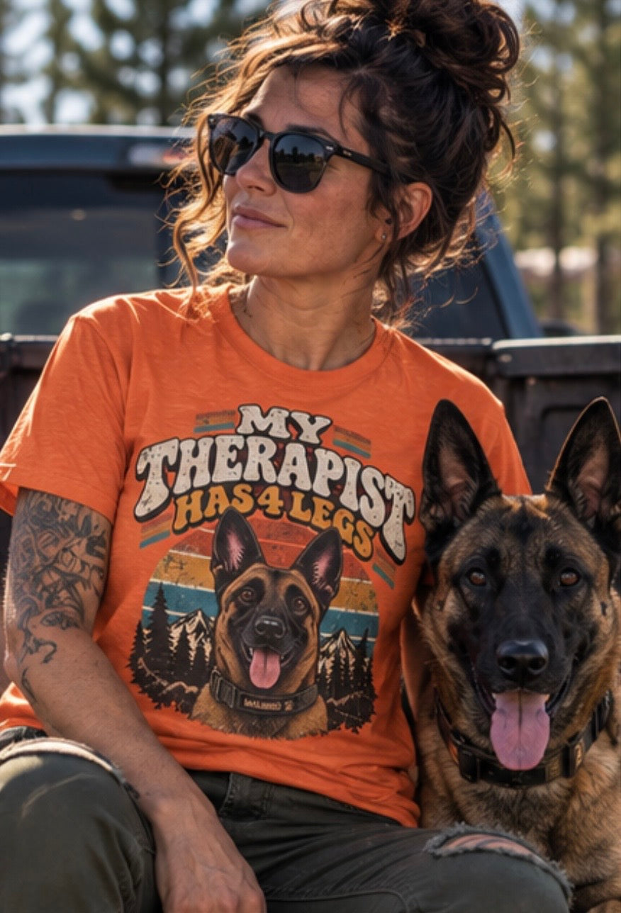 My Therapist Has 4 Legs Tee // Good Dog Daze Collection