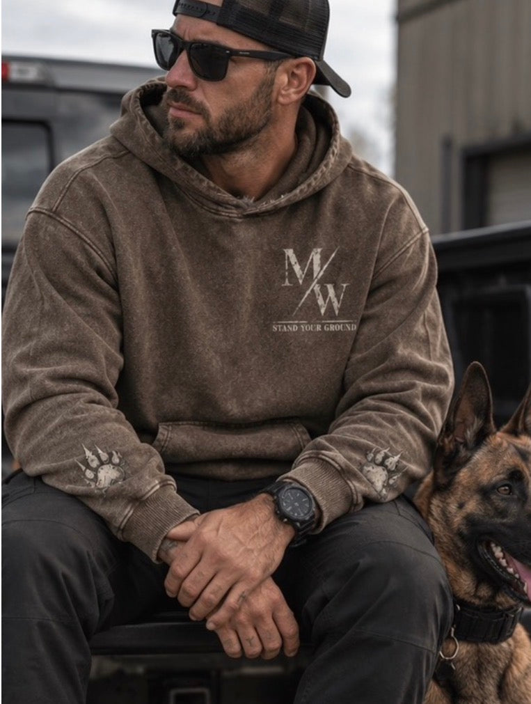 Stand Your Ground // Heavyweight Washed Hoodie