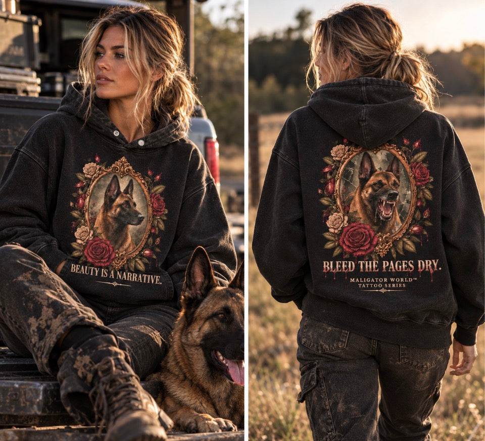 Beauty is a Narrative/Bleed the Pages Dry Hoodie
