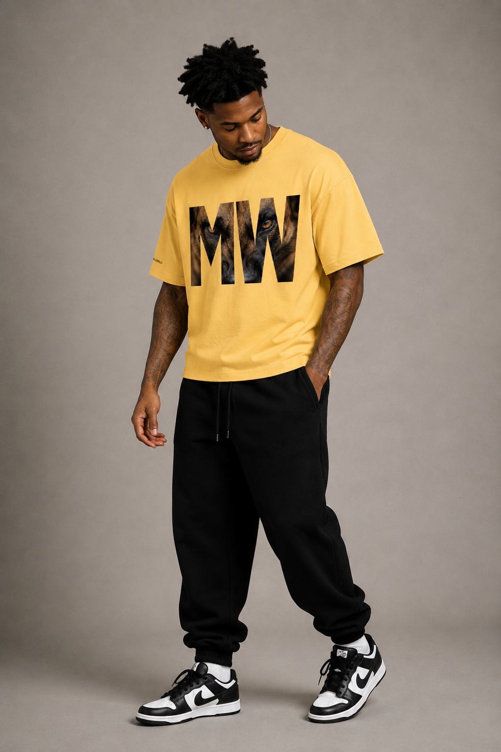 “MW” Tee - Heavyweight Drop Shoulder T-Shirt