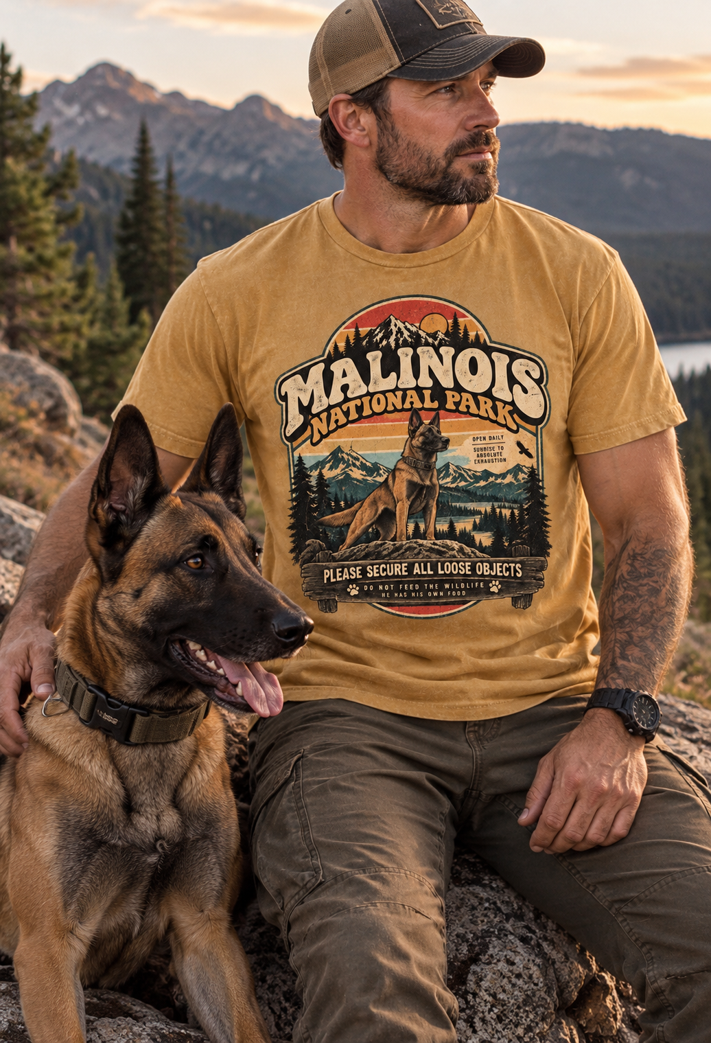 Malinois National Park Tee // Good Dog Daze Collection