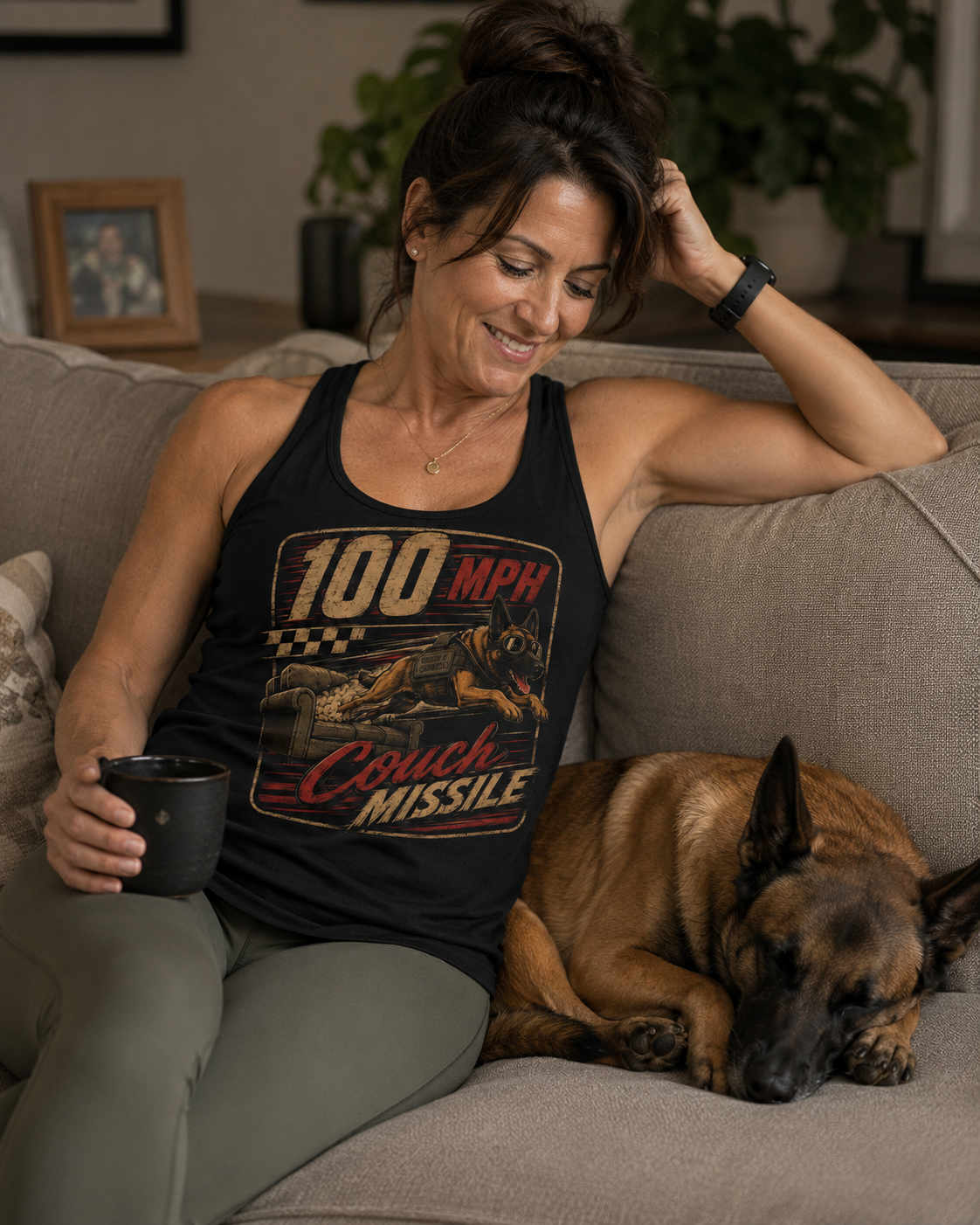 Women's Ideal Racerback Tank - Belgian Malinois Gear